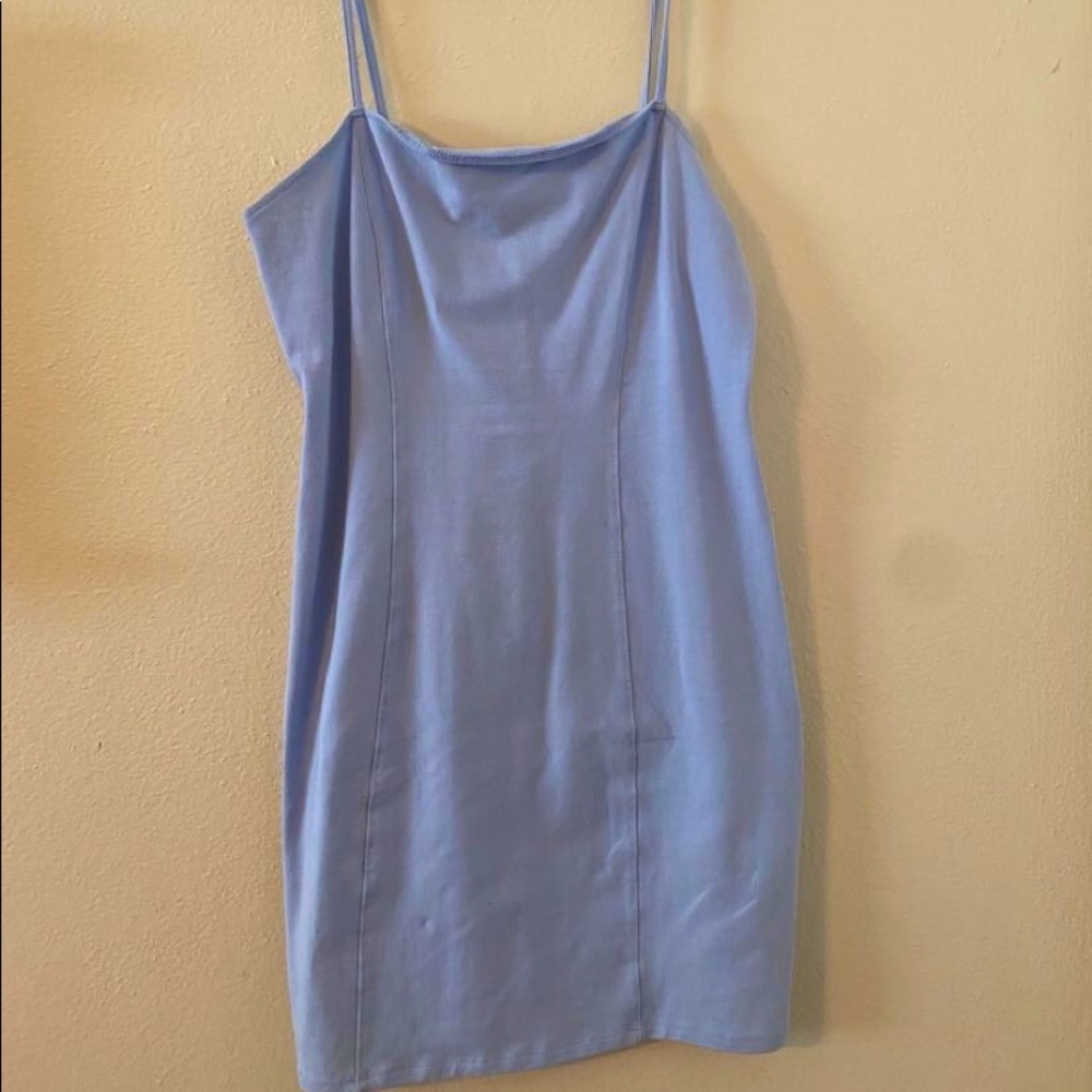 baby blue body con dress from forever 21